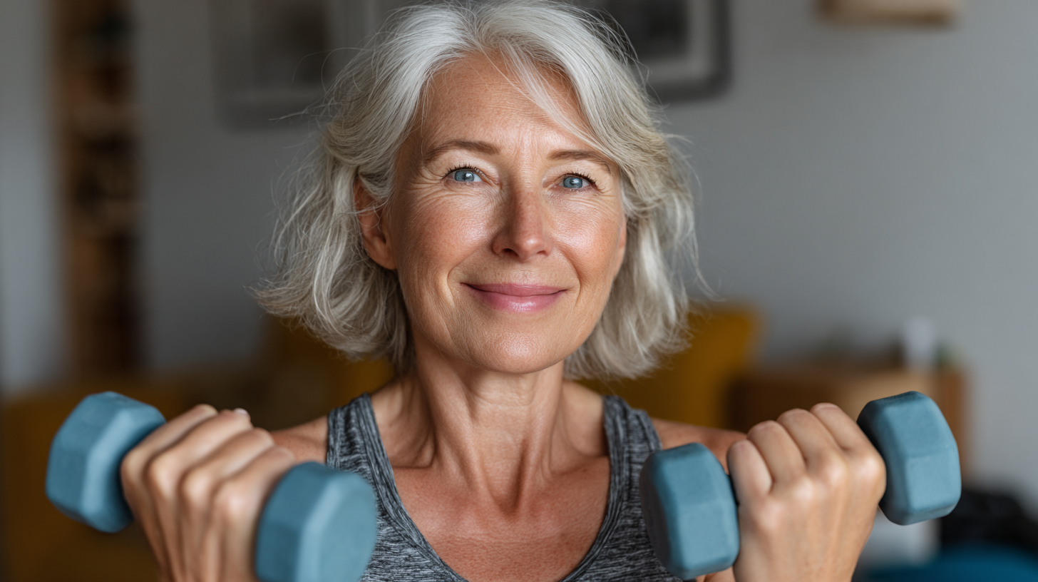 Група активних людей виконує вранішню гімнастику в парку